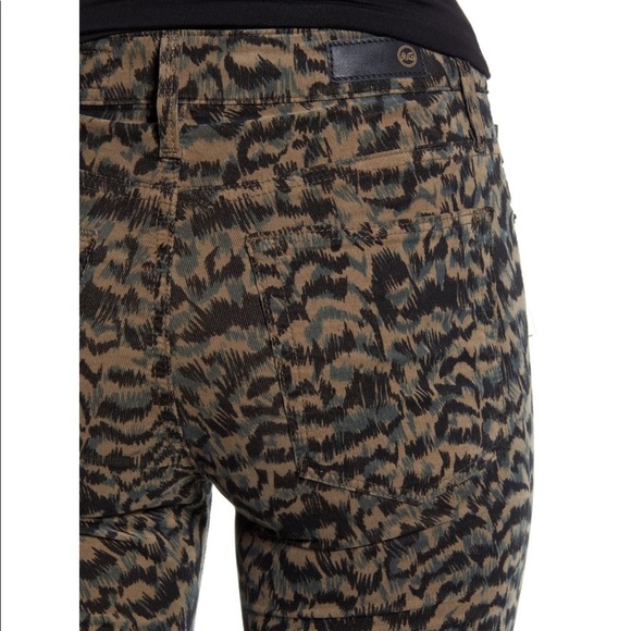 AG Farrah Vintage Leopard Skinny Ankle Corduroy Jean - Picture 4 of 14